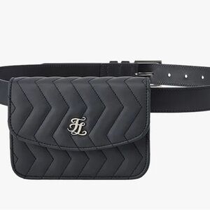 BRAND NEW Fair Liar Two Way Chain Strap & Belt Set Golf Fanny Pack - Black